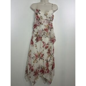 Vintage Y2K Fairy Dress Size 3 Babydoll Asymetrical Whimsical Floral Feminine